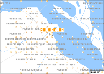 map of Phumĭ Mélum