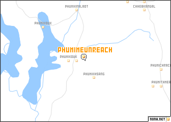 map of Phumĭ Meunréach