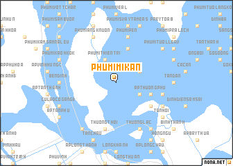 map of Phumĭ Mi Kăn