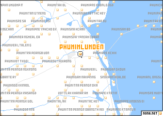 map of Phumĭ Mlu Mœn