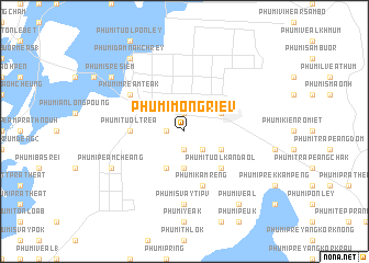 map of Phumĭ Móng Riĕv