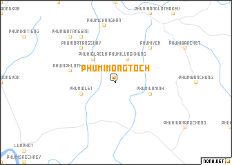 map of Phumĭ Mông Toch