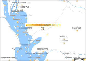 map of Phumĭ Nĭkôm Khmêr Leu