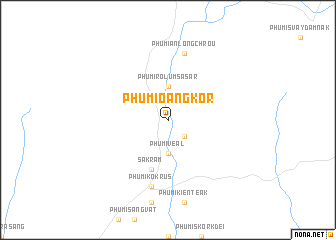 map of Phumĭ O Ângkôr