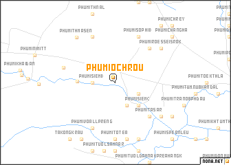 map of Phumĭ O Chrŏu