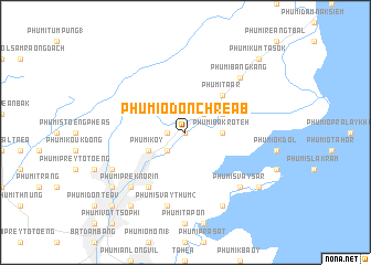 map of Phumĭ O Don Chréab