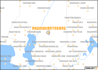 map of Phumĭ O Kântreăng