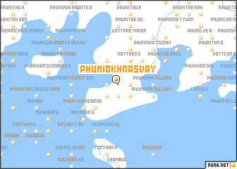 map of Phumĭ O Khna Svay