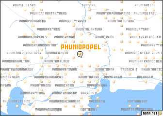 map of Phumĭ O Pôpél