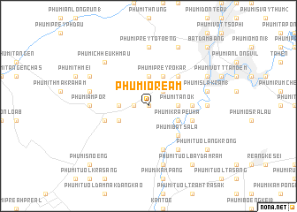 map of Phumĭ O Réam