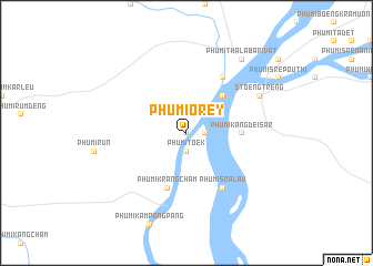 map of Phumĭ O Rey