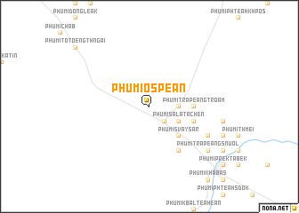 map of Phumĭ O Spéan