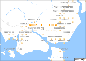 map of Phumĭ O Tœ̆k Thla