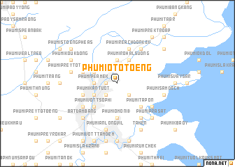 map of Phumĭ O Tôtœ̆ng