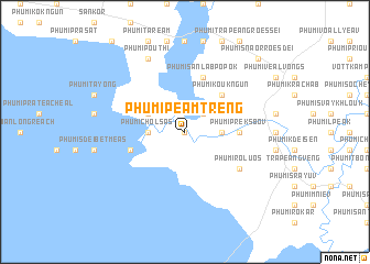 map of Phumĭ Péam Trêng