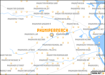 map of Phumĭ Péaréach