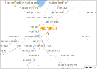 map of Phumĭ Pên