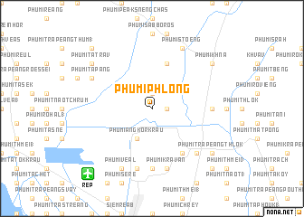 map of Phumĭ Phlông