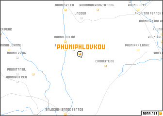 map of Phumĭ Phlov Koŭ