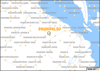 map of Phumĭ Phlov