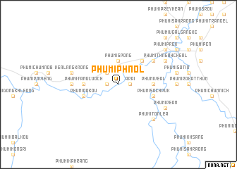 map of Phumĭ Phnol