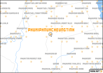map of Phumĭ Phnum Cheung Tĭnh
