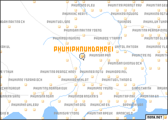 map of Phumĭ Phnum Dâmrei