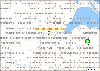 map of Phumĭ Phnum Dei