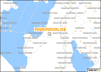 map of Phumĭ Phnum Liĕb