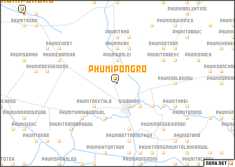 map of Phumĭ Pôngrô