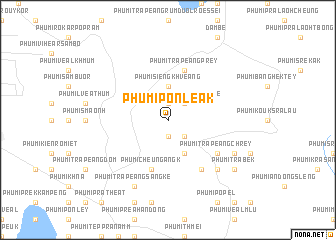 map of Phumĭ Pônléak