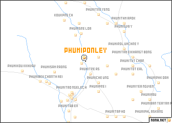 map of Phumĭ Pônley