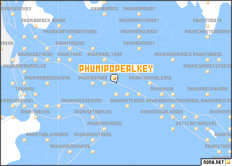 map of Phumĭ Pôpéal Key