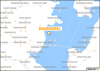 map of Phumĭ Pôpél