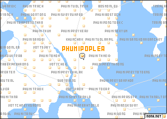 map of Phumĭ Pôpléa