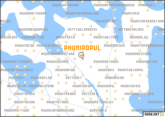 map of Phumĭ Pôpul