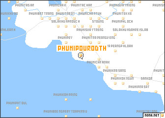 map of Phumĭ Poŭ Rôdth