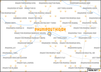 map of Phumĭ Poŭthĭ Dŏh