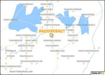 map of Phumĭ Prâhut