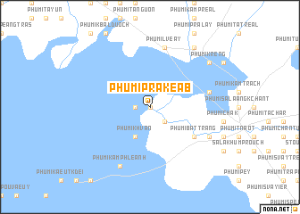 map of Phumĭ Prâkéab
