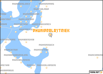 map of Phumĭ Prâlay Triĕk