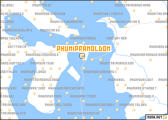 map of Phumĭ Prâmol Dom