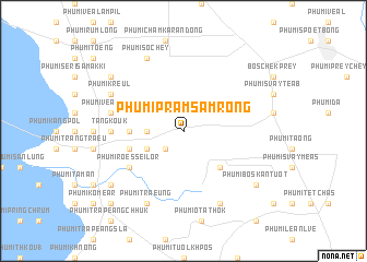 map of Phumĭ Prăm Sâmrông