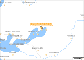 map of Phumĭ Prânaôl