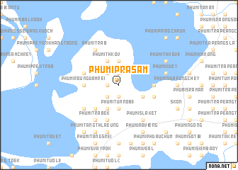 map of Phumĭ Prâsăm