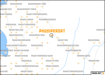 map of Phumĭ Prasat