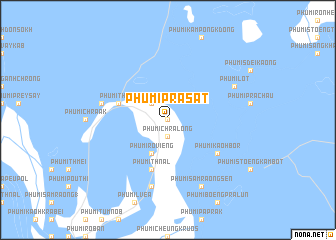 map of Phumĭ Prasat