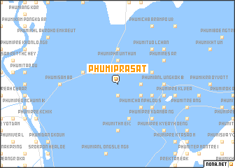 map of Phumĭ Prasat