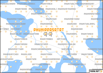 map of Phumĭ Prasat