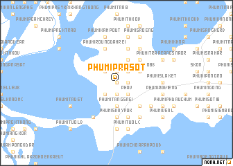 map of Phumĭ Prâsot